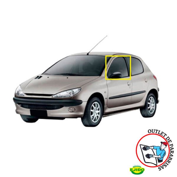 Vidrio Puerta Delantera Izquierda Peugeot 206 4P año 1998 Outlet