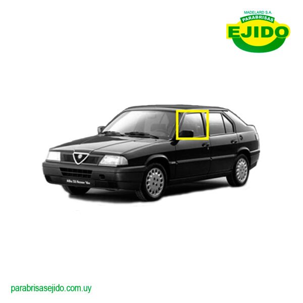 Vidrio Puerta delantero Izquierda Alfa 33 4P año 1983 Importado