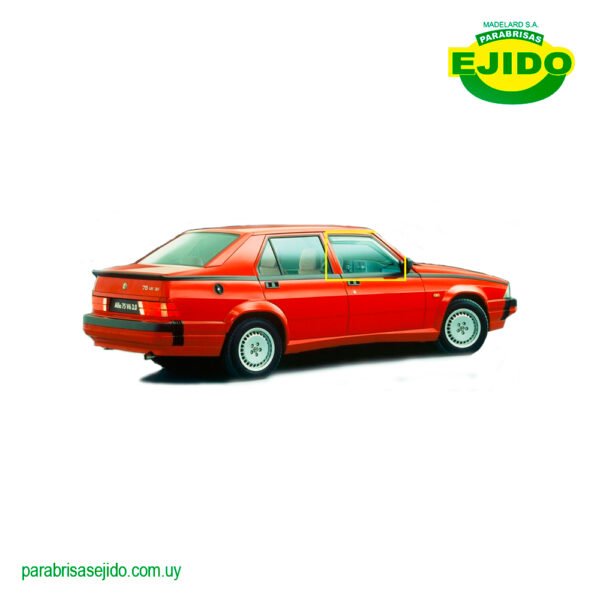 Vidrio Puerta delantero derecho Alfa 75 4P año 1989 Importado