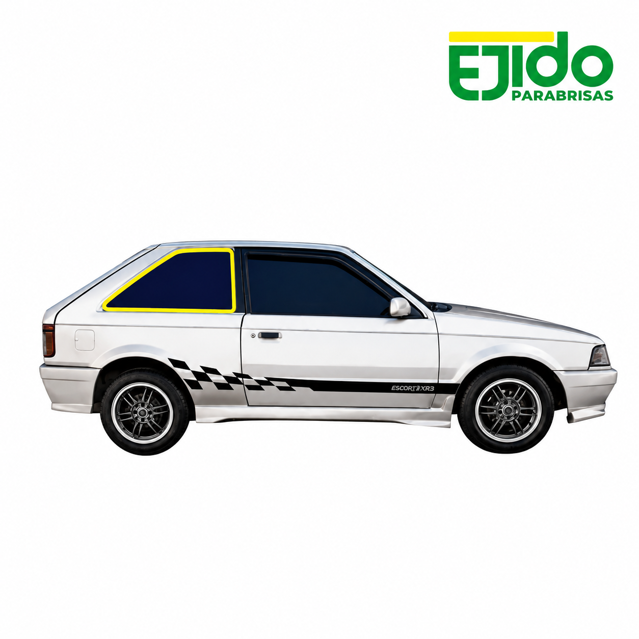Vidrio Lateral Trasero Movil Mazda 323 2P año 1991