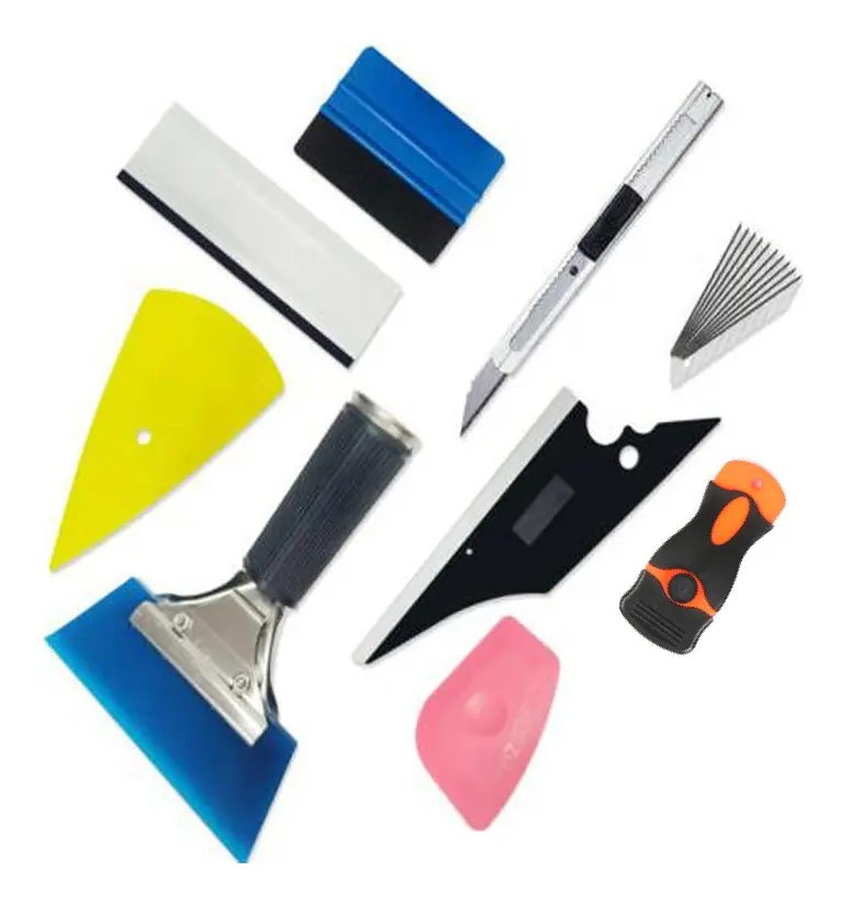 Kit Herramientas para Polarizado Lamina seguridad stickers vinilo