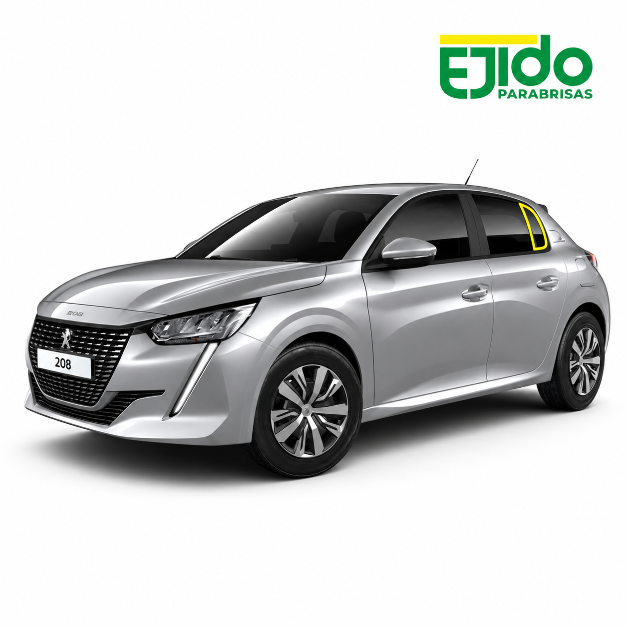 Vidrio Aleta Trasero Peugeot 208 año 2019 / 2023