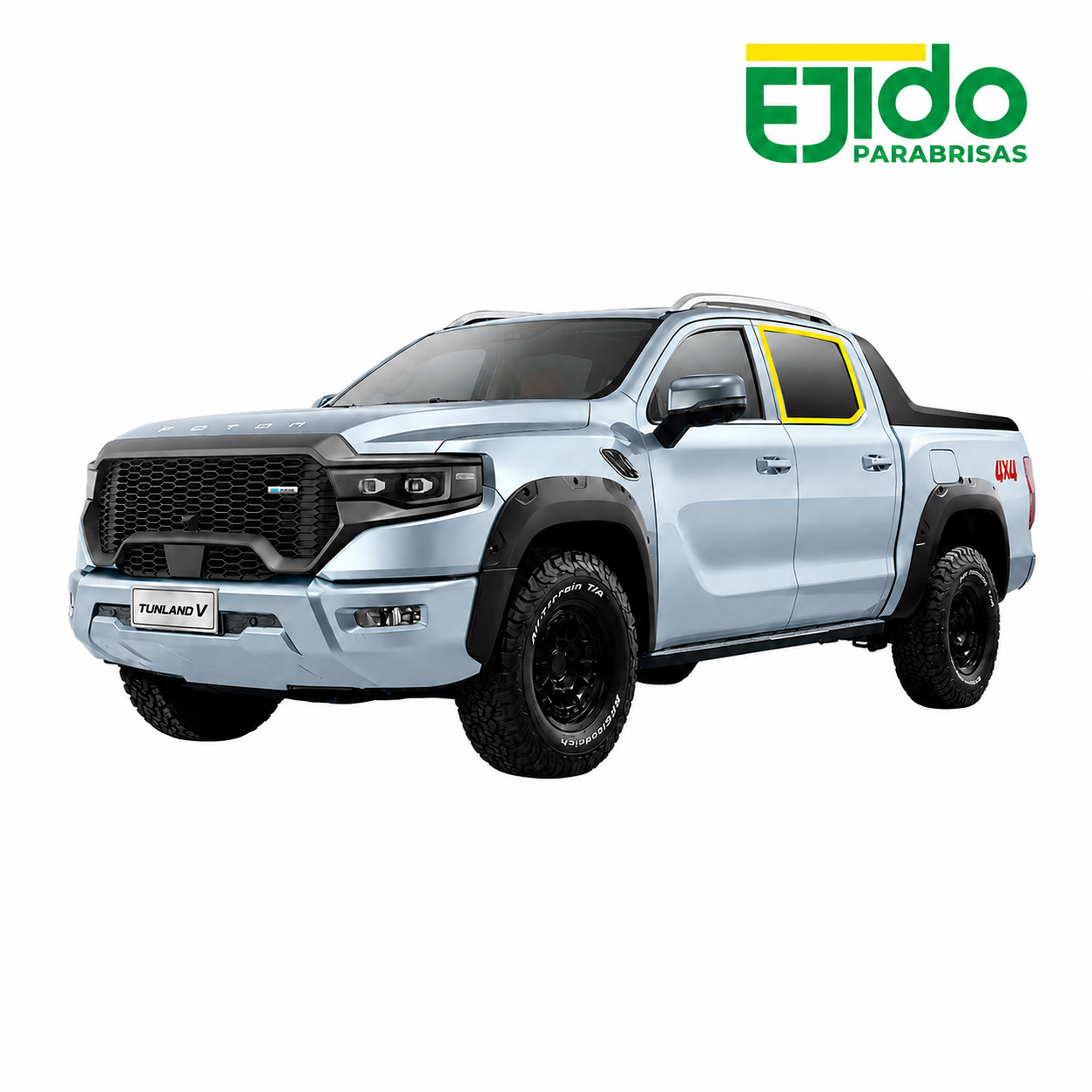 Vidrio Puerta Trasero Foton Tunland V7 / V9 año 2023 / 2026