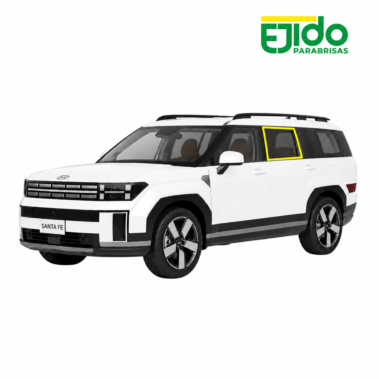 Vidrio Puerta Trasero Hyundai Santa Fe Suv año 2024 / 2026